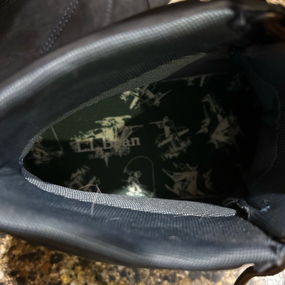 L.L. Bean Mens Dark Gray Mountainside TEK 2.5 Waterproof High-Top Boots, Size 9M - Picture 12 of 14